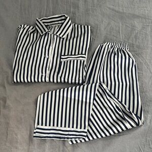 Striped Silk Pajamas